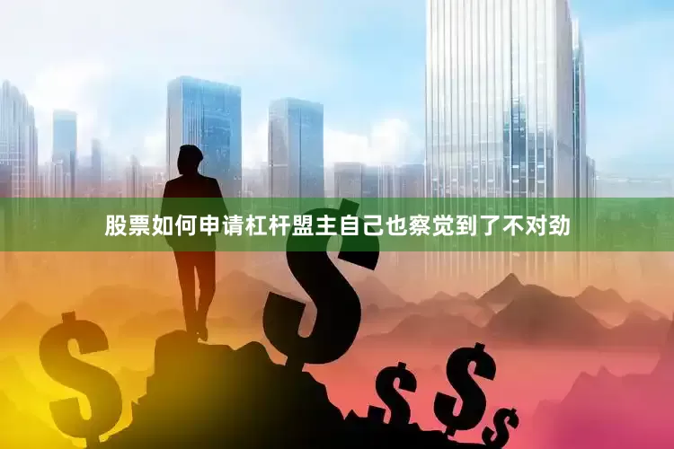 股票如何申请杠杆盟主自己也察觉到了不对劲